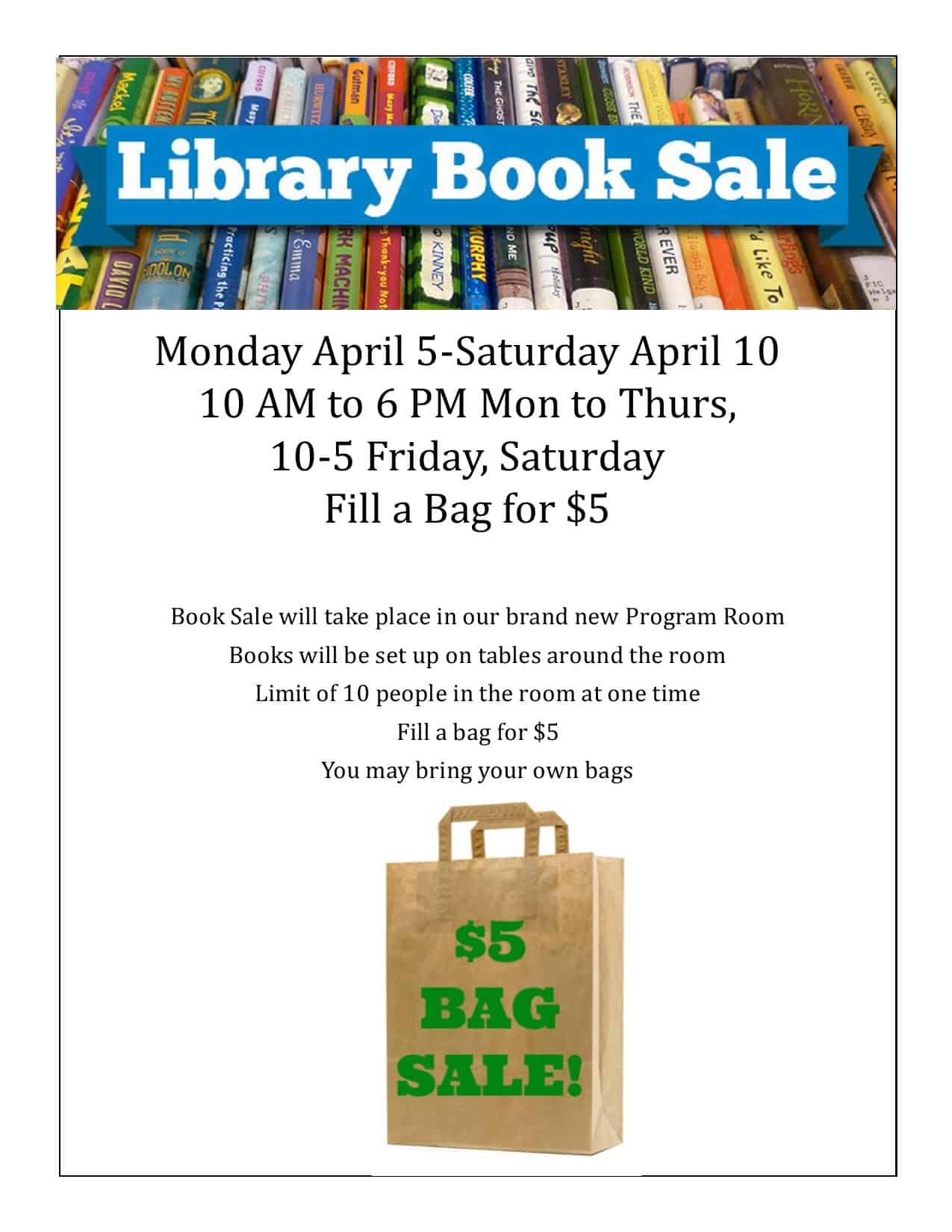 Library Book Sale Now only 3 per bag / box! Canal Fulton Public
